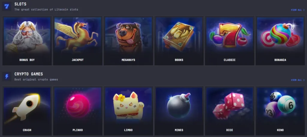 LTC Casino Juegos